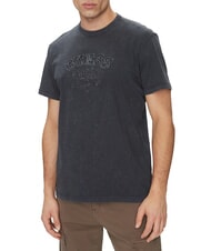 GUESS SS CN TREATED Camiseta de algodón honesto azul - camiseta - 1