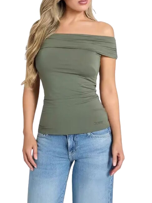 GUESS CHARLOTTE  Camiseta planta verde - camiseta