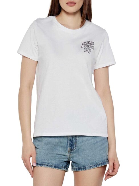 GUESS SS NATURESCAPE  Camiseta de algodón purwhite - camiseta