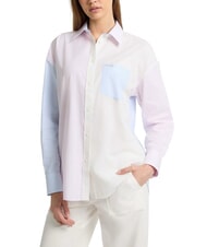 GUESS JEANS LS OVERSIVE POCKETS Camisa holgada de rayas - Camisas