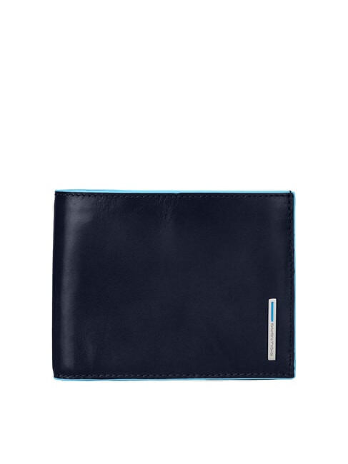 PIQUADRO BLUE SQUARE  Cartera de piel, con solapa azul - Carteras Hombre