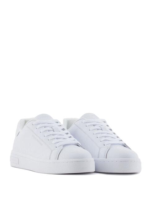 ARMANI EXCHANGE A|X Zapatillas de piel blanco brillante - Zapatos Mujer