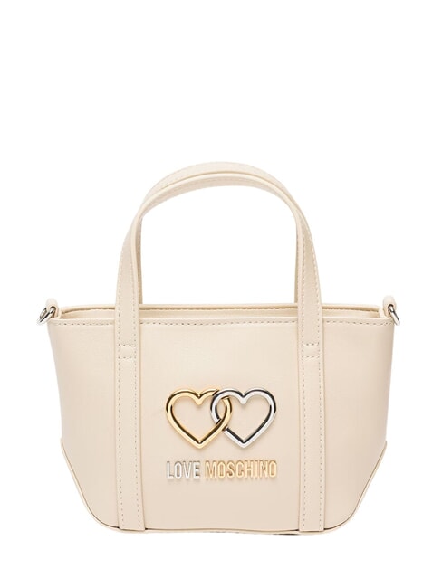 LOVE MOSCHINO TWINS  Mini bolso de mano, con bandolera Marfil - Bolsos Mujer