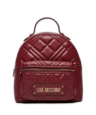 LOVE MOSCHINO QUILTED  Mochila de mujer vino - Bolsos Mujer - 1