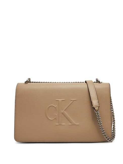 CALVIN KLEIN SCULPTED EW Bolso de hombro / bandolera vajilla - Bolsos Mujer