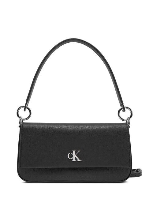 CALVIN KLEIN MINIMAL MONOGRAM Bolso de hombro, con correa para el hombro En negro - Bolsos Mujer