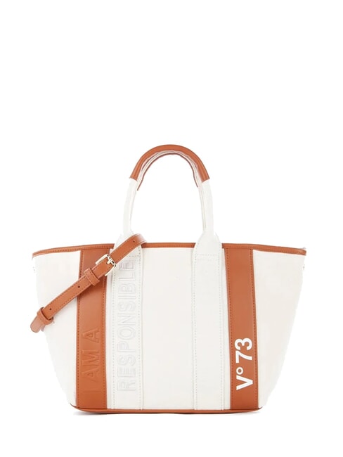 V73 RESPONSIBILITY SUMME Bolsa de compras con bandolera natural/cuero - Bolsos Mujer