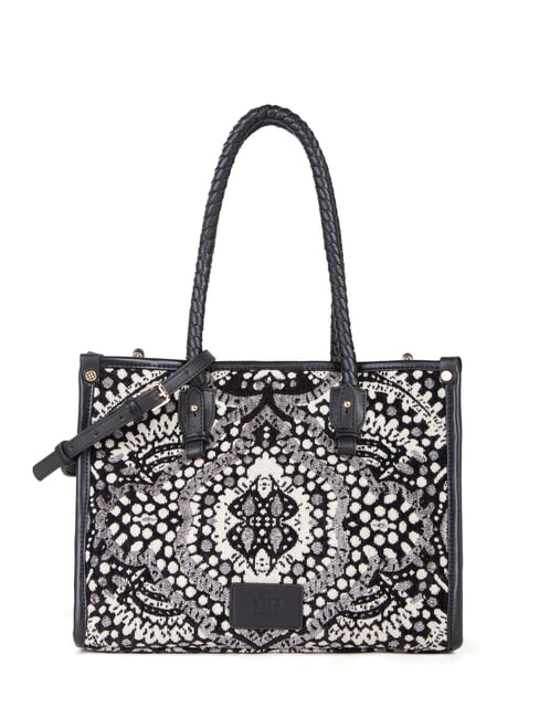 V73 AMELIA Bolsa de compras de tela jacquard negro/multicolor - Bolsos Mujer