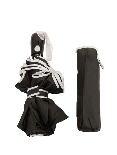 FERRÈ MINI Paraguas automático de apertura y cierre blanco y negro - Paraguas