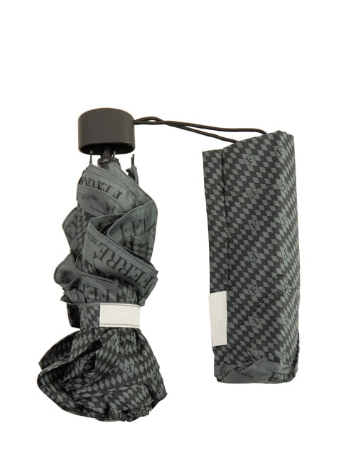 FERRÈ MINI Paraguas manual a prueba de viento corbata gris 03 - Paraguas