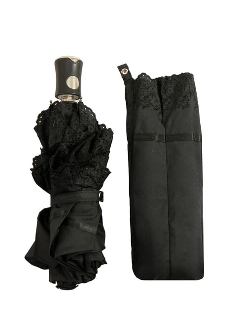 FERRÈ MINI Paraguas plegable de apertura automática negro01 - Paraguas