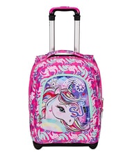 SJGANG CUCCIOLI BIG GIRL Mochila con ruedas fijas 2 ruedas fuxiafluo - Mochilas con ruedas - 1