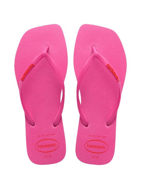 HAVAIANAS SQUARE LOGO Chanclas pinkflux - Zapatos Mujer