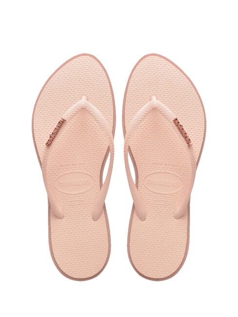 HAVAIANAS SLIM POINT Chanclas CROCO / ROSA - Zapatos Mujer
