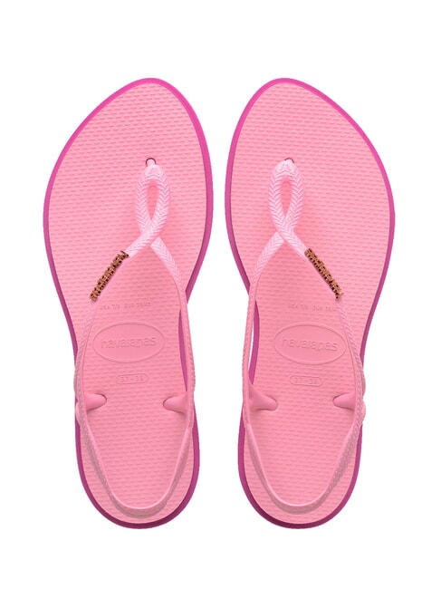 HAVAIANAS LUNA POINT Sandalia tipo chancla resplandor rosado - Zapatos Mujer