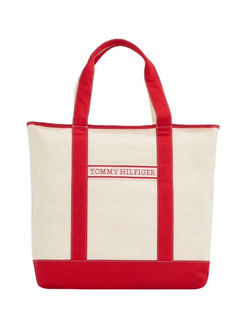 TOMMY HILFIGER TH SUMMER CANVAS Bolso de hombro rojo primario - Bolsos Mujer