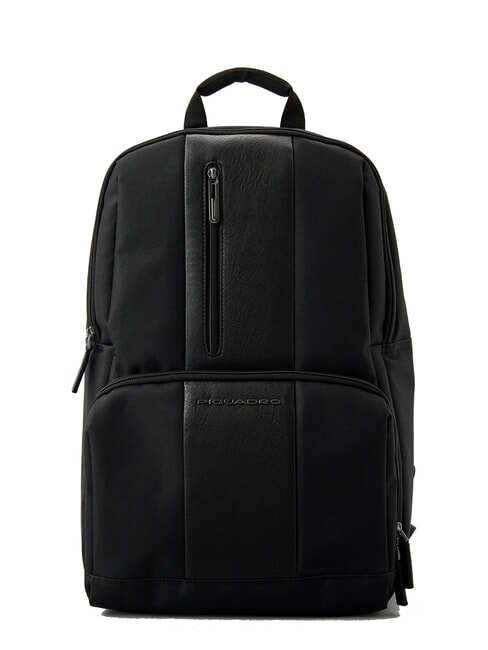 PIQUADRO BRIEF ECOLOGICA TECH Mochila de tela reciclada con puerto USB y soporte para portátil de 15,6". negro - Mochilas para portátil