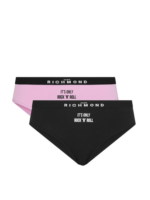 JOHN RICHMOND HUITEMA 2 resbalones de rock'n roll negro/rosa - Calzoncillos de mujer