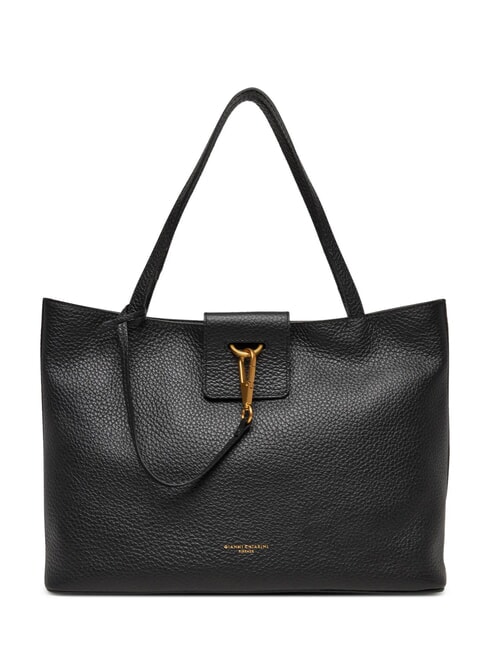 GIANNI CHIARINI MARISOL Bolsa de compras de cuero negro - Bolsos Mujer