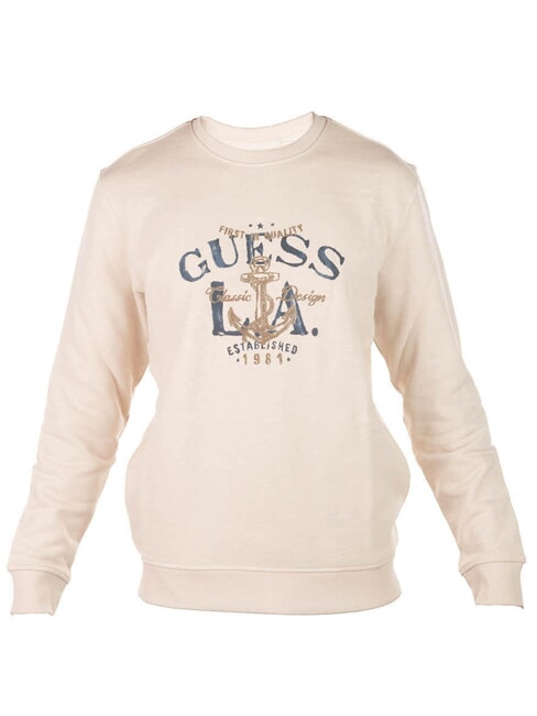 GUESS ANCHOR Sudadera de algodón arena movediza - Sudaderas