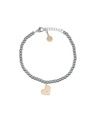AMEN ACCIAIO Pulsera con corazón y cristal - Pulseras