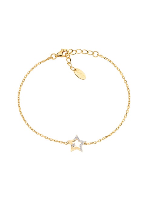 AMEN STELLE Pulsera de plata y circonitas oro - Pulseras