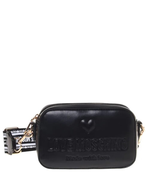 LOVE MOSCHINO MADE WITH LOVE Mini bolso de hombro negro - Bolsos Mujer