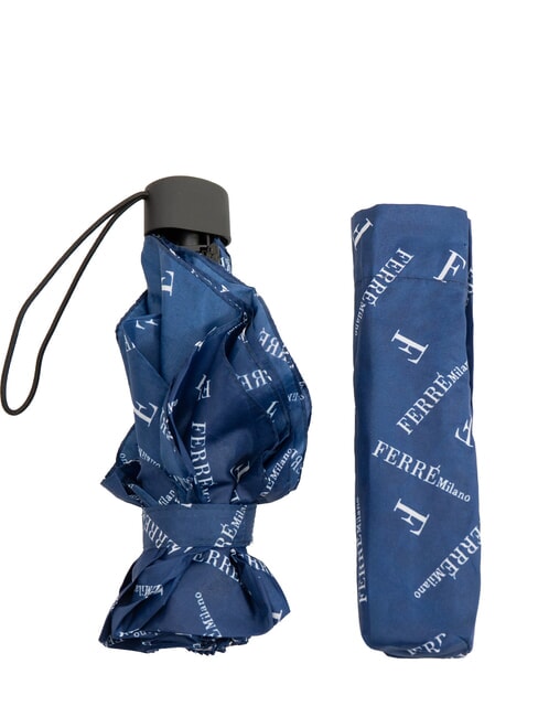 FERRÈ LOGO ALL OVER Mini paraguas manual marina03 - Paraguas