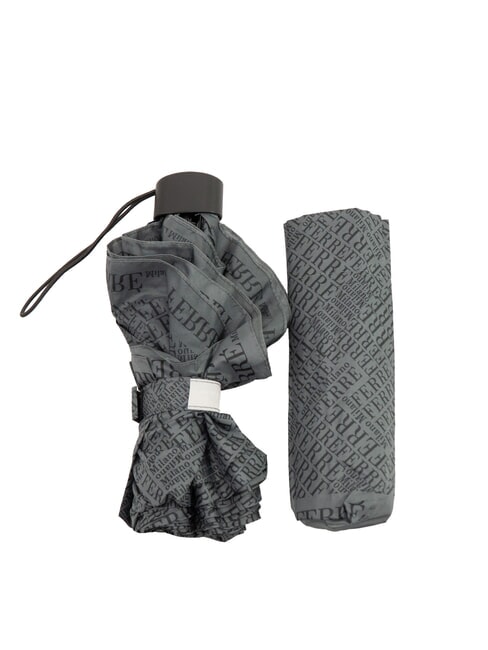 FERRÈ MINI Paraguas manual a prueba de viento corbata gris 02 - Paraguas