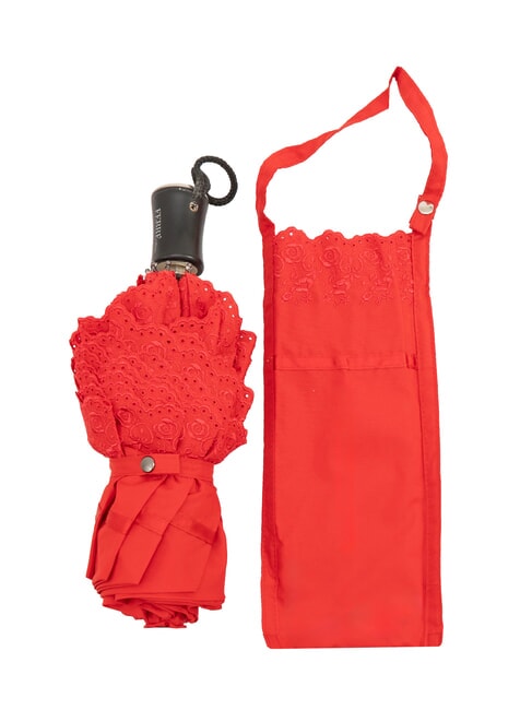 FERRÈ MINI Paraguas plegable de apertura automática rojo05 - Paraguas