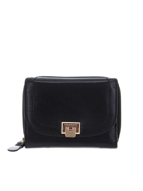 THE BRIDGE FEDERICA Cartera pequeña de cuero Oro negro - Carteras Mujer