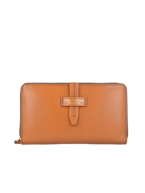 THE BRIDGE FLORENTIN Billetera de cuero Cognac / Oro - Carteras Mujer