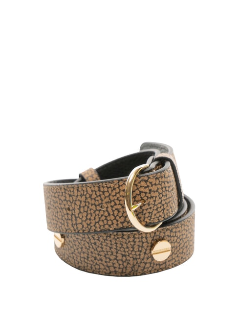 BORBONESE GRAFFITI Cinturón con tachuelas op natural / negro - Cinturones