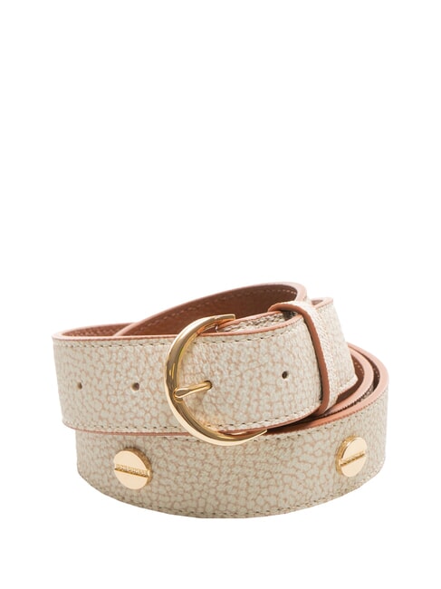 BORBONESE GRAFFITI Cinturón con tachuelas arena/coco - Cinturones