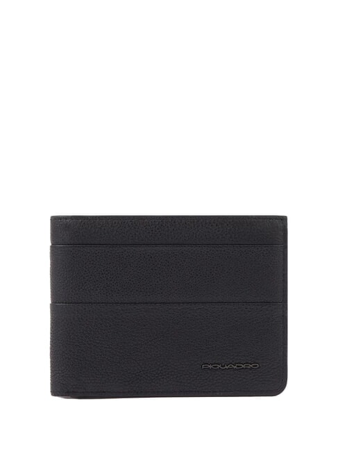 PIQUADRO PAAVO Monedero de piel con solapa negro - Carteras Hombre