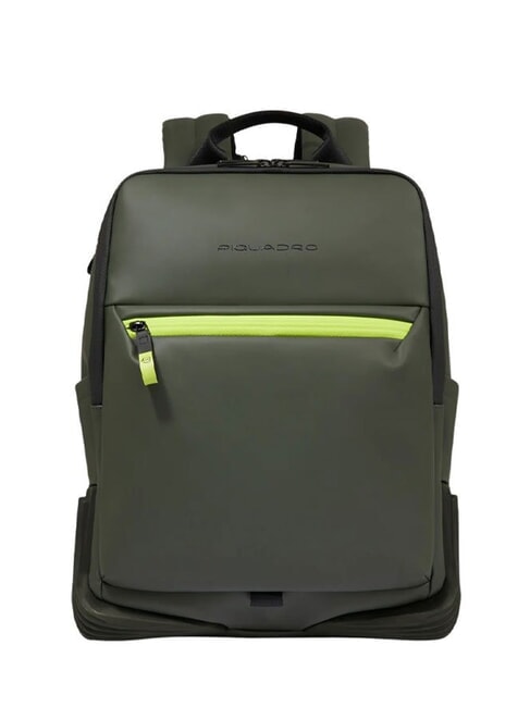 PIQUADRO CORNER SPECIALE GOMMATO Mochila para portátil de 15,6" VERDE - Mochilas para portátil