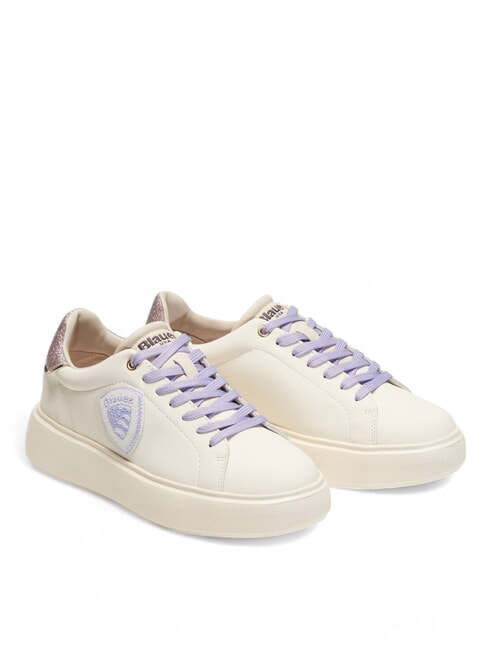 BLAUER VENUS Zapatillas con inserto de purpurina crema - Zapatos Mujer