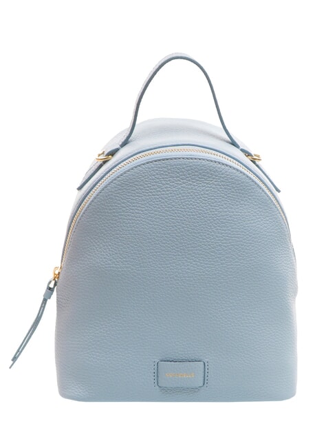 COCCINELLE VOILE Mini mochila en piel martillada niebla azul - Bolsos Mujer