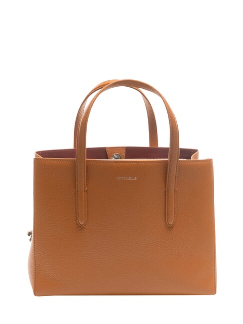 COCCINELLE SWAP Bolso de mano de cuero martillado CUIR - Bolsos Mujer