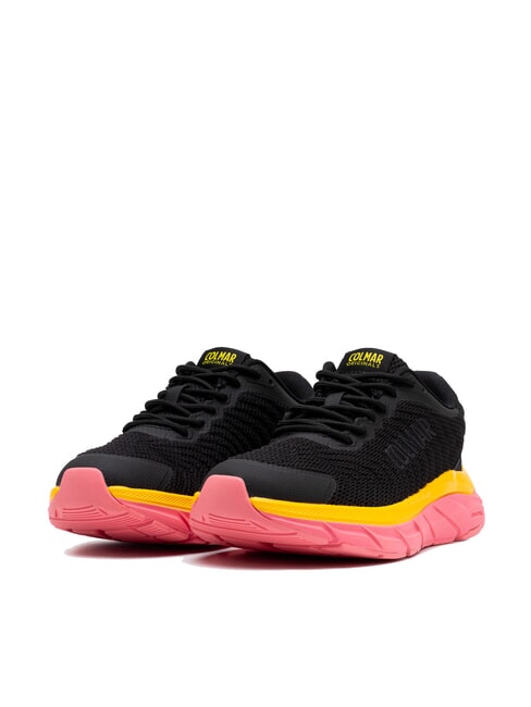 COLMAR URBANTRAIL COLORS Zapatillas negro-rosa brillante/amarillo brillante - Zapatos unisex