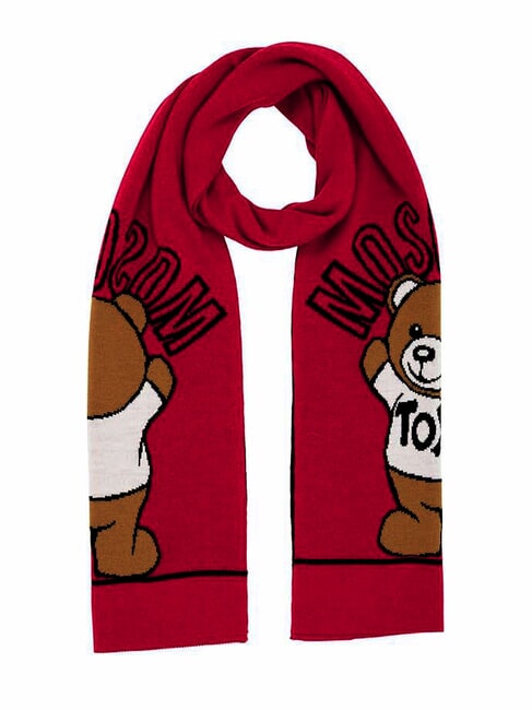 MOSCHINO TEDDY Bufanda de mezcla de lana rojo - Bufandas