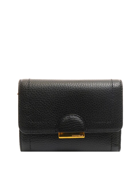 COCCINELLE TALEA Cartera mediana de piel martillada negro - Carteras Mujer