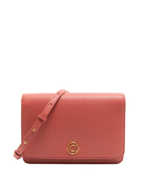 COCCINELLE TULIP Bolso de hombro de piel martillada maceta - Bolsos Mujer