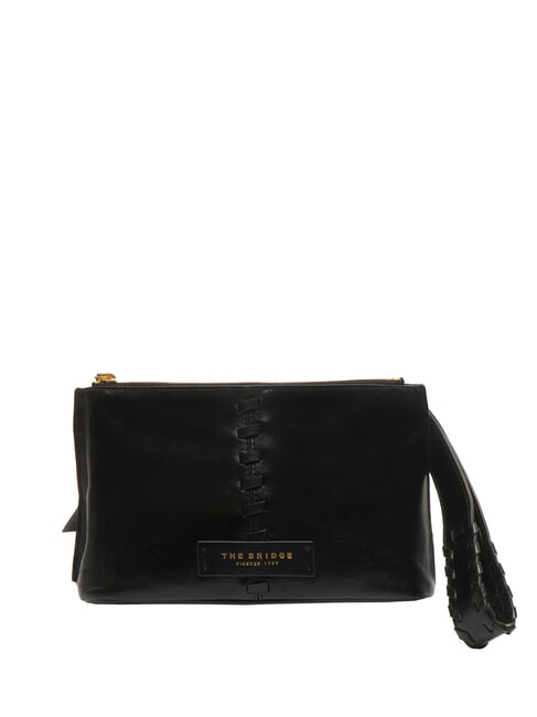 THE BRIDGE FEBE Belleza de cuero con trenzas Oro negro - Neceser