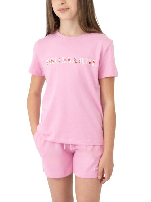 TRUSSARDI FATUTI Conjunto de camiseta y bermudas rosado - Chándales para niños