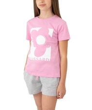 TRUSSARDI GRIGES Conjunto de camiseta y bermudas mezcla de rosa y gris - Chándales para niños - 1