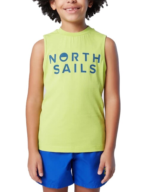 NORTH SAILS PRINTED KIDS Suéter de algodón con sisa cal ácida - Camiseta niño
