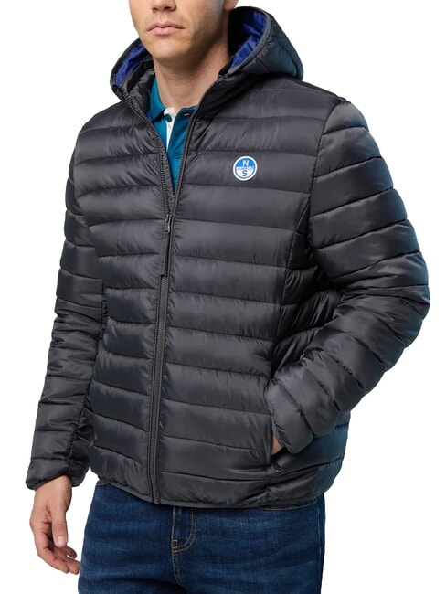 NORTH SAILS SKYE HOODIE Chaqueta de plumas con capucha asfalto - Chaquetas de plumas para hombre