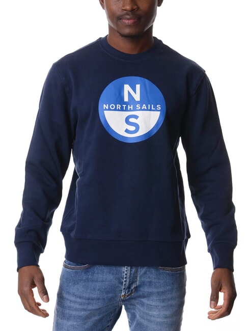 NORTH SAILS GRAPHIC Sudadera de algodón con cuello redondo Azul marino - Sudaderas
