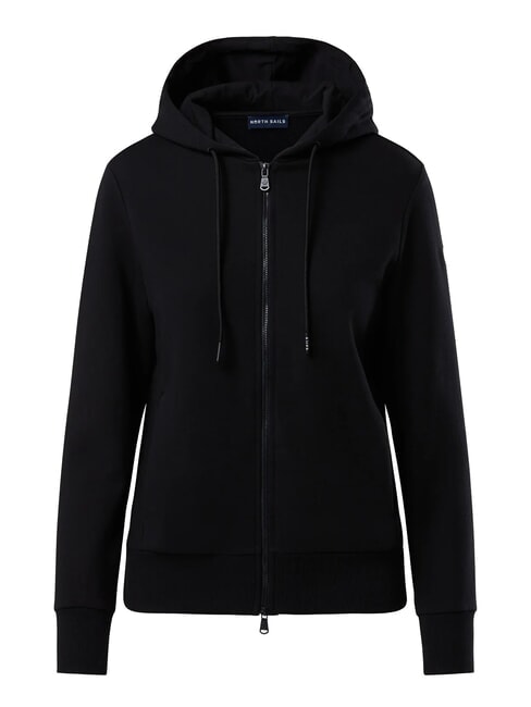NORTH SAILS BASIC Sudadera con capucha y cremallera completa negro - Sudaderas de mujer